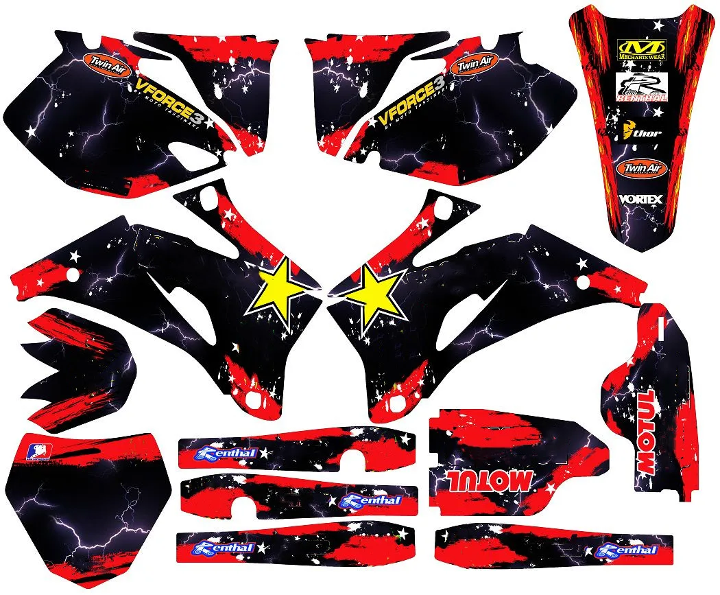 Motocross 3M GRAPHICS STICKERS BACKGROUND DECALS Kits For yamaha YZF250 YZF450 2006 2007 2008 2009 YZ250F YZ450F YZF 250 450 | Автомобили