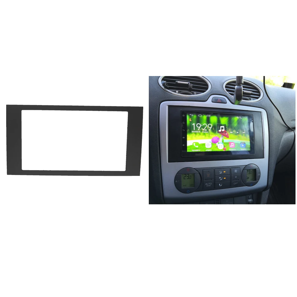 Двойная панель Din Fascia Для Ford Focus II C Max S Fusion Transit Fiesta III|din connector|fascia paneldin stereo |