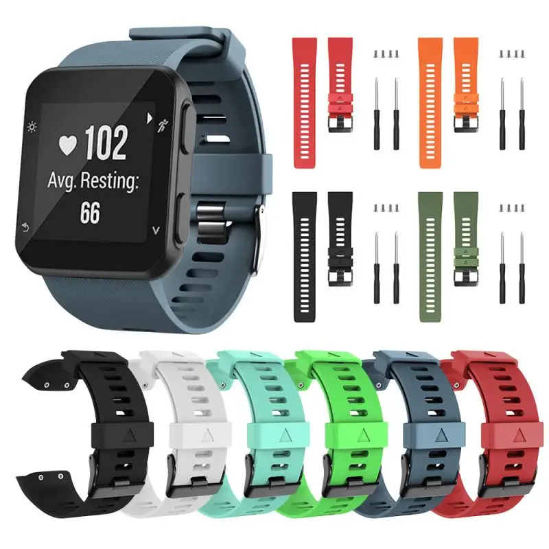 1 шт. браслет ремешок для Garmin Forerunner 35 Спортивные Силиконовые сменные Смарт-часы