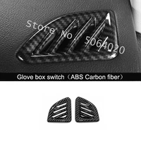 abs carbon fiber car front small air outlet decoration cover trim car styling interior accessories for ford edge 2018 2019 2020