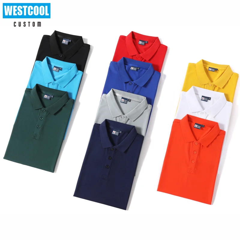 Летняя повседневная мужская и женская недорогая рубашка-поло WESTCOOL с коротким