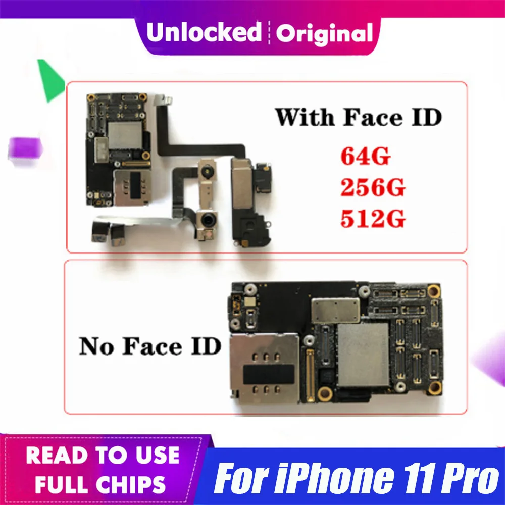 Материнская плата для IPhone 11 Pro с/без идентификатора лица обновленная