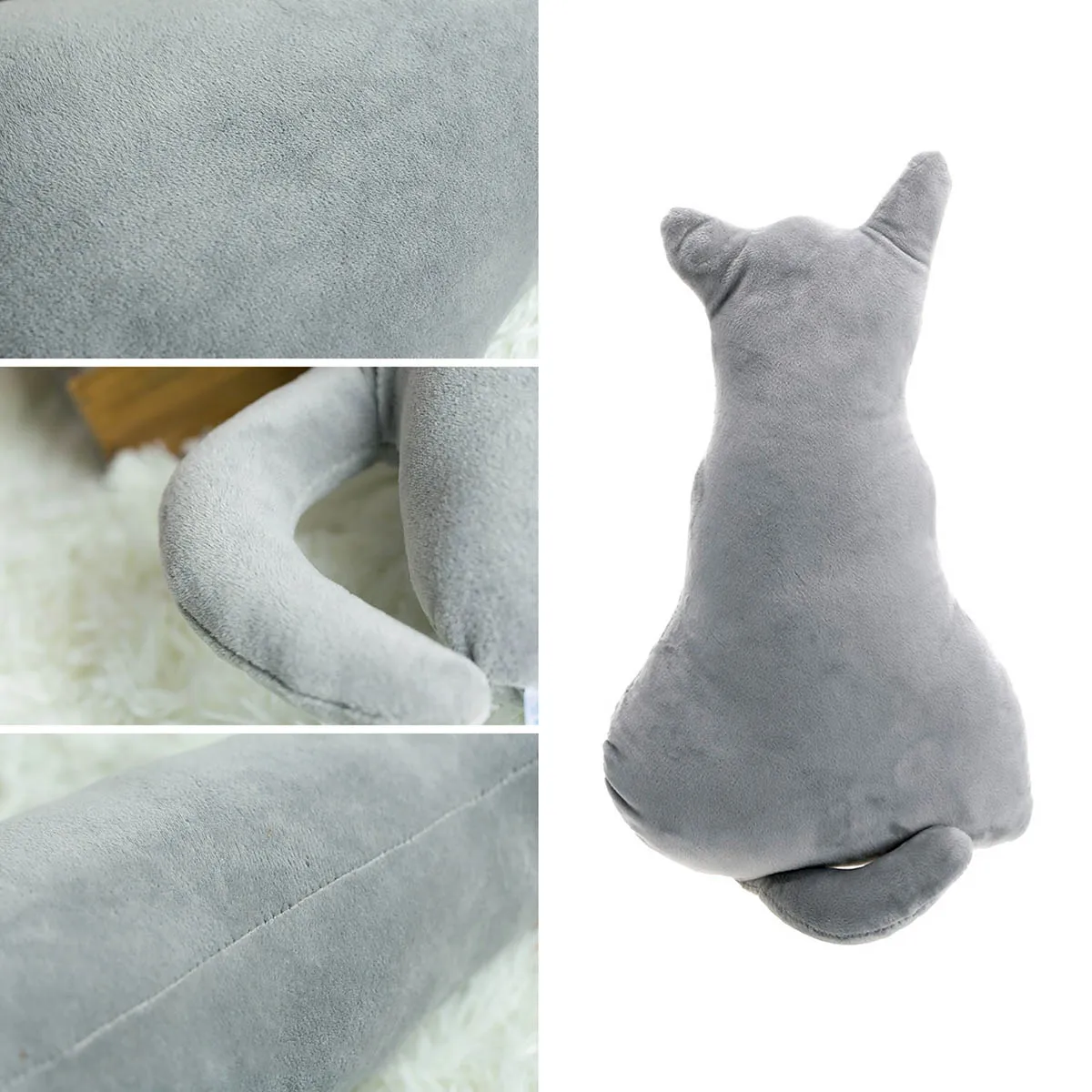 Подушка супер милая мягкая игрушка для дивана сиденья плюшевая задняя тень кошка