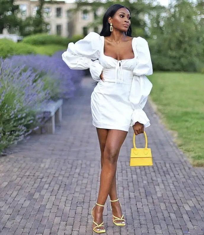 Женские зимние сапоги Модная пикантная обувь с длинным рукавом Белое Облегающее