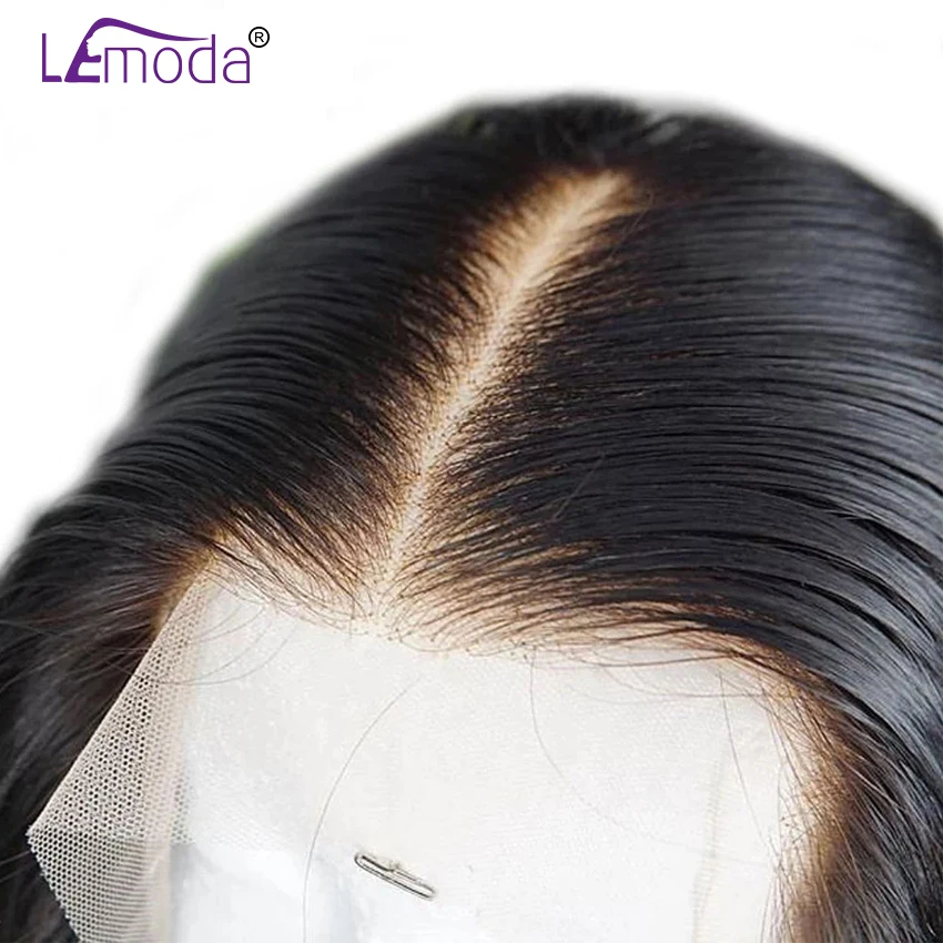 HD прозрачный кружевной парик 150% малазийские прямые парики Lemoda Remy 13*6 кружевные