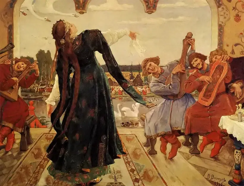 Viktor васнетсов-лягушка Tsarevna красивая танцевальная Художественная печать постер