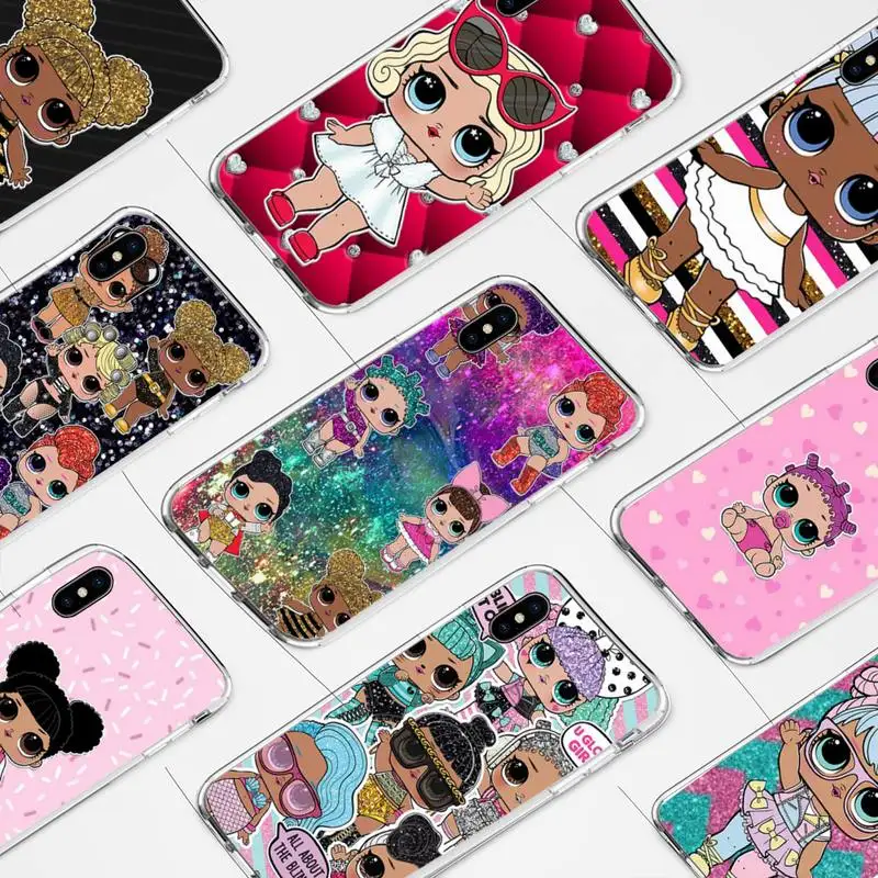 

LOL Doll cute Girls Phone Case for iphone 6s 7 8plus xr xs max 11 12 pro max mini clear cover