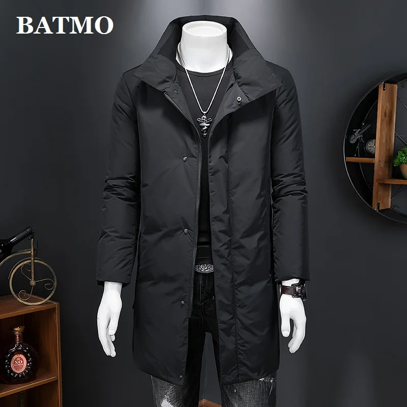 

BATMO 2021 new arrival winter high quality 90% white duck down jackets men,mens warm thicked parkas coat, 8658