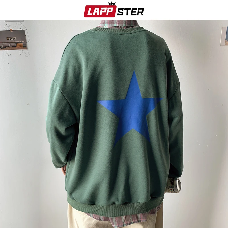 LAPPSTER мужская Японская уличная одежда с буквенным принтом толстовки 2019 пуловер