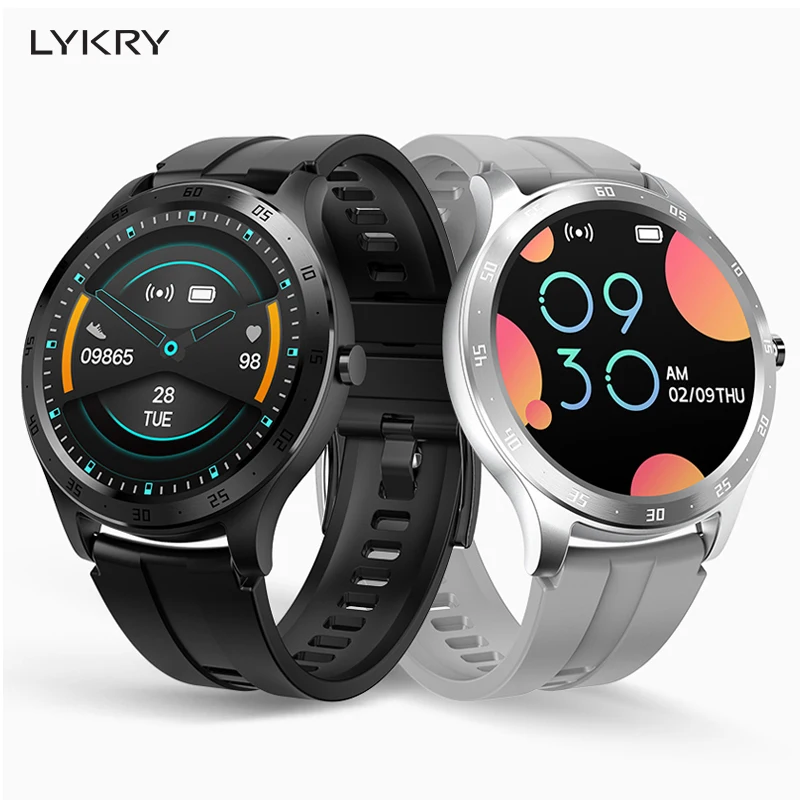 LYKRY S20 Смарт часы для мужчин и женщин полный сенсорный Экран монитор сердечного