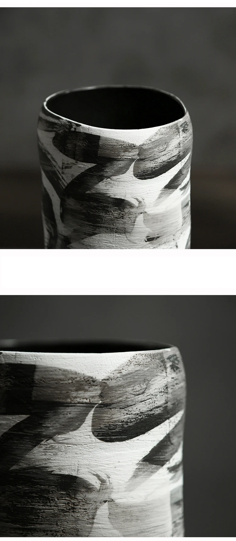 

Nordic Creative Handmade Ceramic Flower Pot Luxury Home Living Room Office Hotel Decoration Porcelain Ornament Accessories