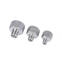14 38 12 34 1 1 14 1 12 2 bspt female to male hex reducer coupler 304 stainless steel pipe fitting water gas oil