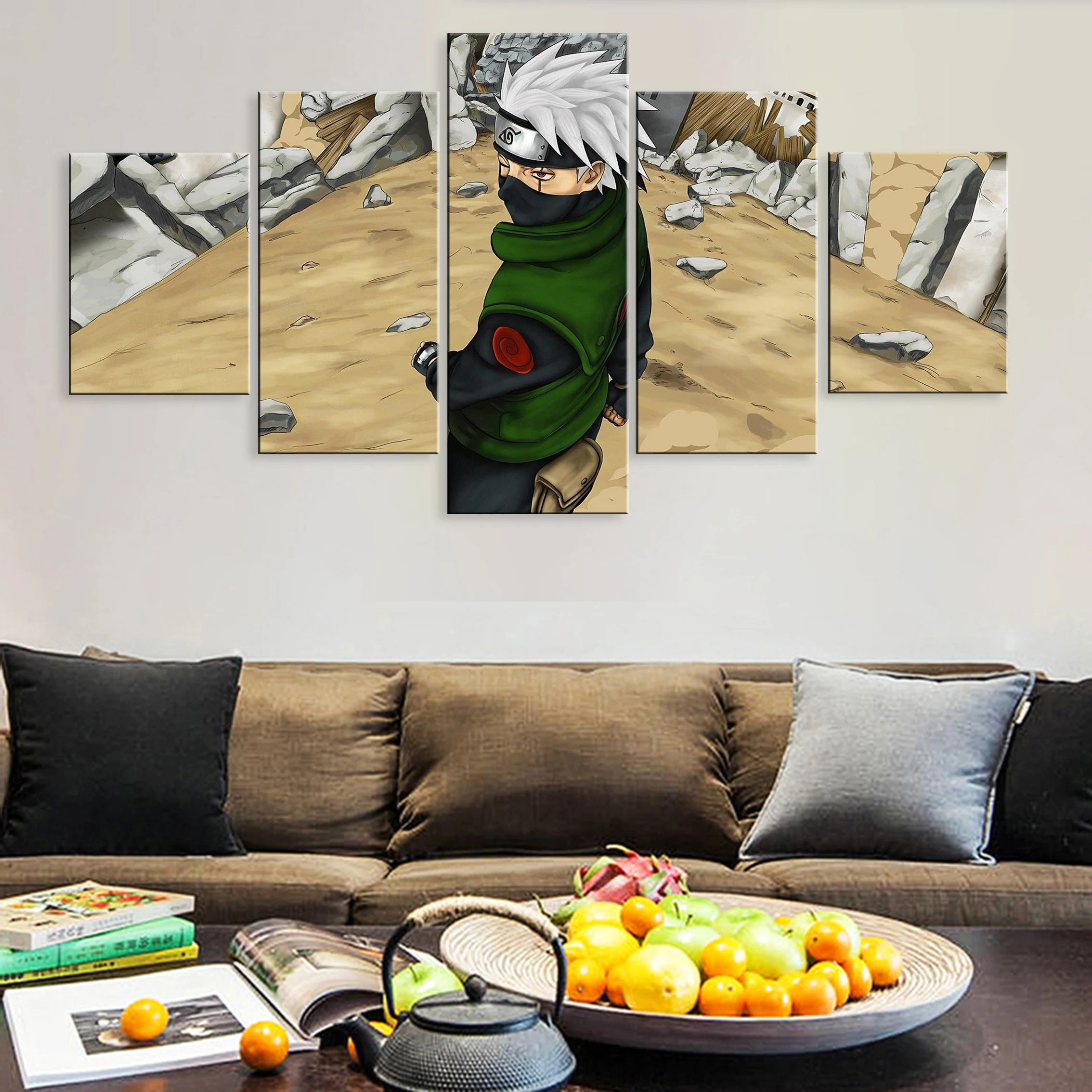 

Hd Pictures 5 Pieces Artwork Modular Poster Painting Canvas For Living Room Home Decor Anime NARUTO