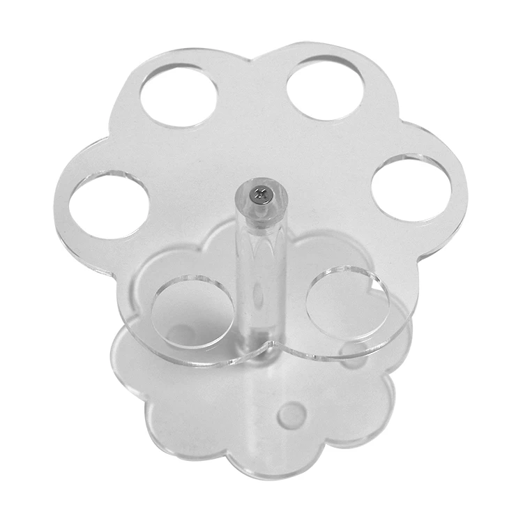 6 отверстий акриловый держатель для мороженого/1 шт прозрачный конусная стойка