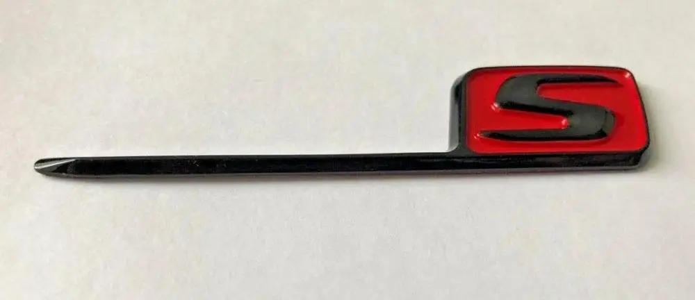 Gloss Black Red S Sticker Decal Emblem Badge for A45 CLA45 C43 C63 GLA45 GLC | Автомобили и мотоциклы