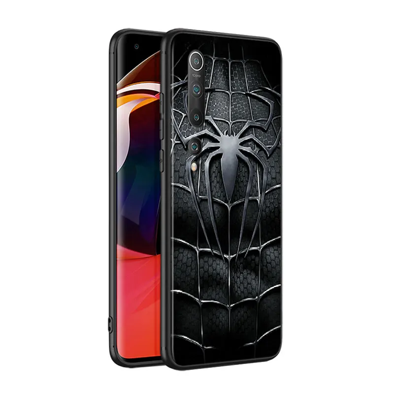 Marvel Superhero Logo For Xiaomi Mi 8 9 10 11 10i 11i 10 10 11Pro A3 9T 10T Lite Pro Se Ultra 5G Black Soft Phone Case