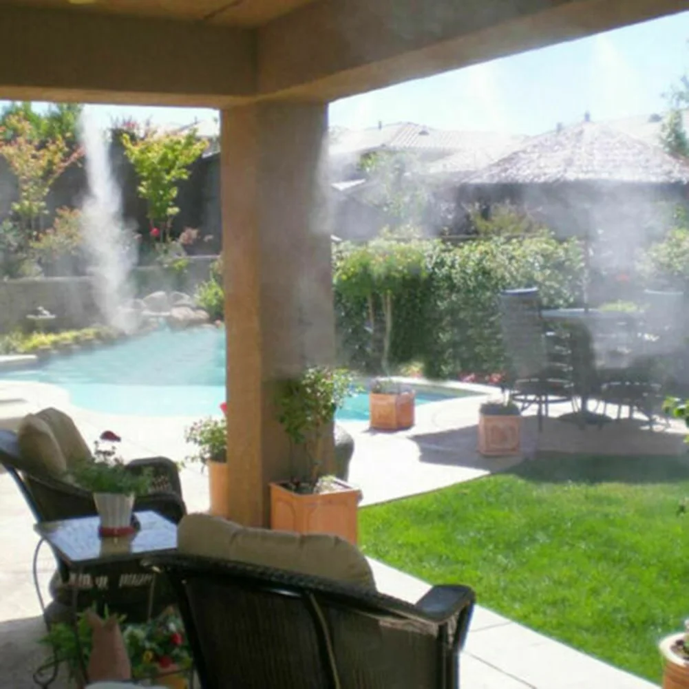 

50ft Misting Cooling System Nozzles Water Irrigation Sprinkler Outdoor