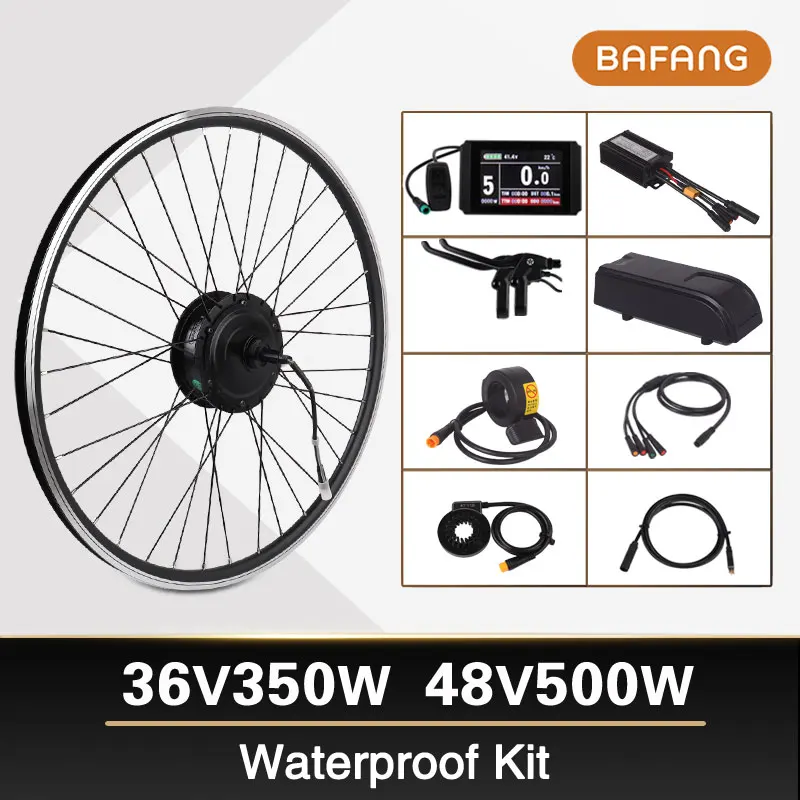 

BAFANG 36V 350W 48V 500W Ebike Electric Bike Conversion Kit SWX02 8fun Brand Without Battery LCD Display RM G020.350/500.D DC