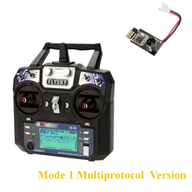 Mode 1 Multiprotocol FLYSKY FS-i6 i6 2,4G 6CH передатчик AFHDS с iA6B X6B A8S R6B iA10B приемник Радиоконтроллер для RC FPV Дрон самолет - Цвет: Mode 1 Multiprotocol