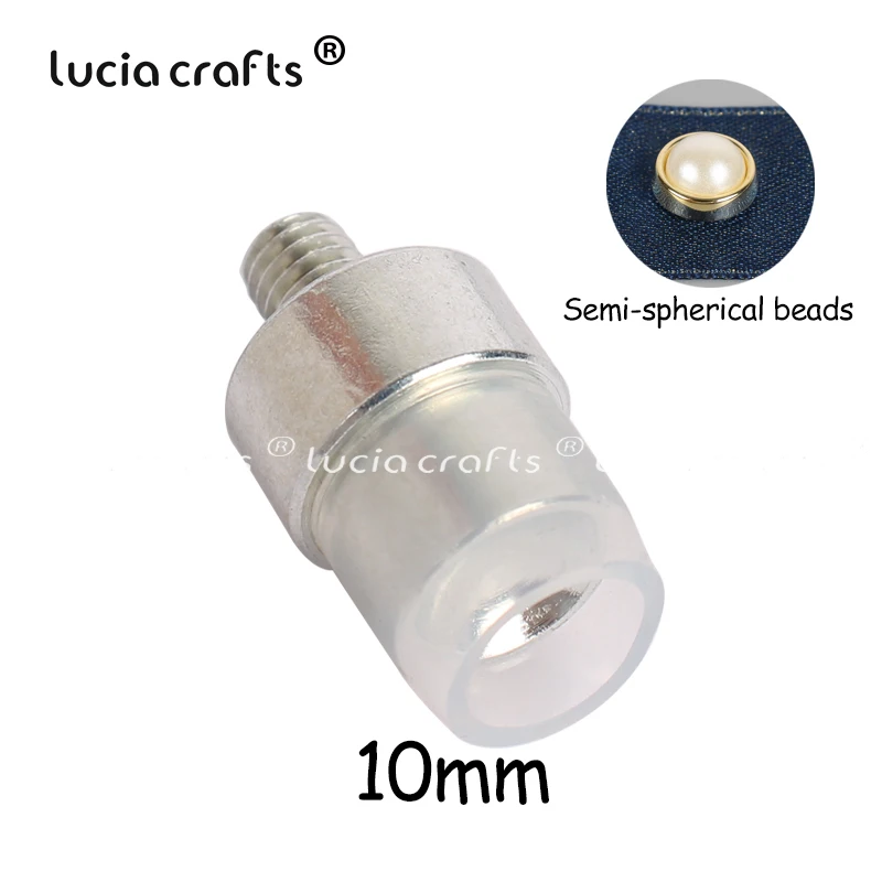 S9 Semicircle 1pcs 1 шт/100 шт/500 шт 4 мм/5 мм/6 мм/8 мм/10 мм/12 мм гайка сопло заклепки четыре когтя для прибивания бусин Бисероплетение машины аксессуары J0243 - Цвет: S9 Semicircle 1pcs