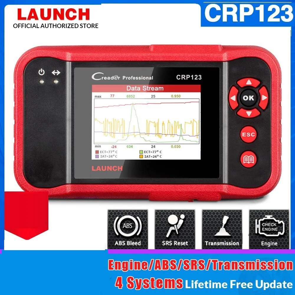 Диагностический сканер LAUNCH X431 CRP123 OBD2 EOBD автомобильный диагностический