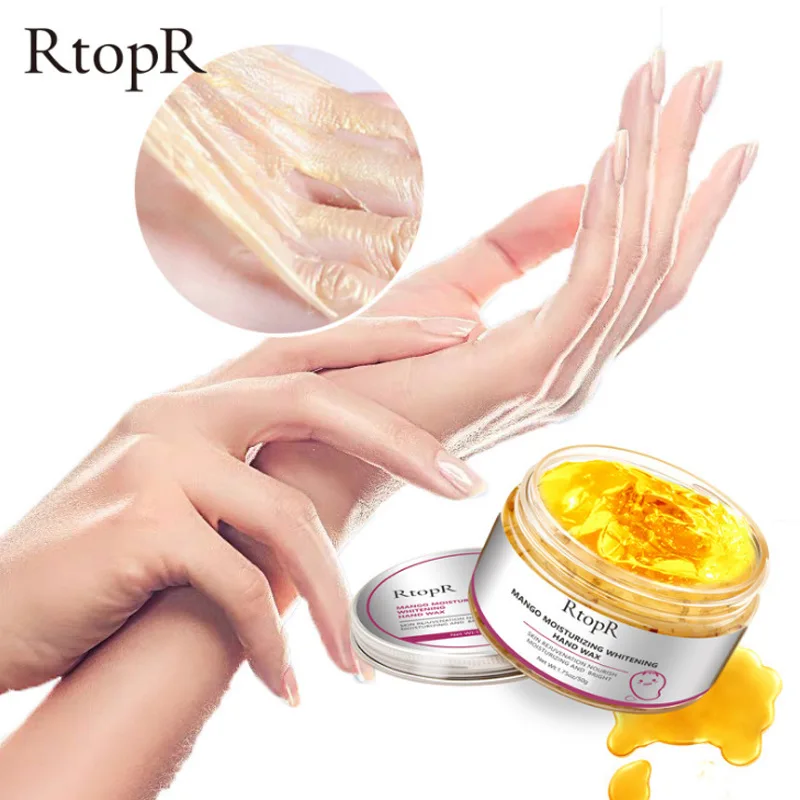 

RtopR Mango for Hands Mask Hand Wax Whitening Moisturizing Repair Exfoliating Calluses Filming Anti-Aging Hand Skin Cream 50g
