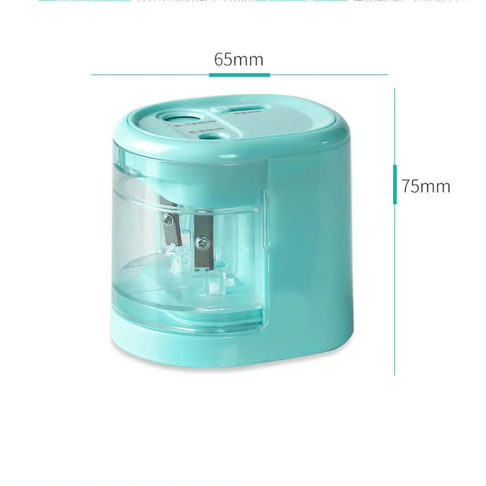 Electric Pencil Sharpener Automatic Smart Double Hole Primary School Stationery Office #X30 | Канцтовары для офиса и дома