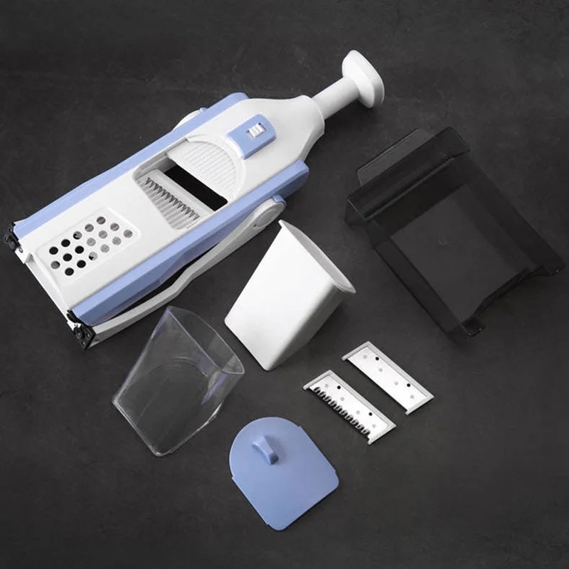 

5 In 1 Fruit Vegetable Slicer Potato Carrot Cutter Garlic Masher Onion Chopper Multifunctional Mandoline Slicer Kitchen Gadgets