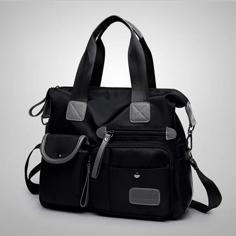 Adisputent Women's Multi-pockets Shoulder Bag New Fashion Portable Outdoor Travel Zipper Multi-functions Large Capacity Handbags