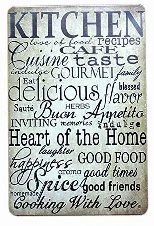 

Retro TIn Sign Family Rule Tin Sign Vintage Metal Bathroom Kitchen Rule Cafe Decoration Pub Retro Bar Wall 8x12 Inch
