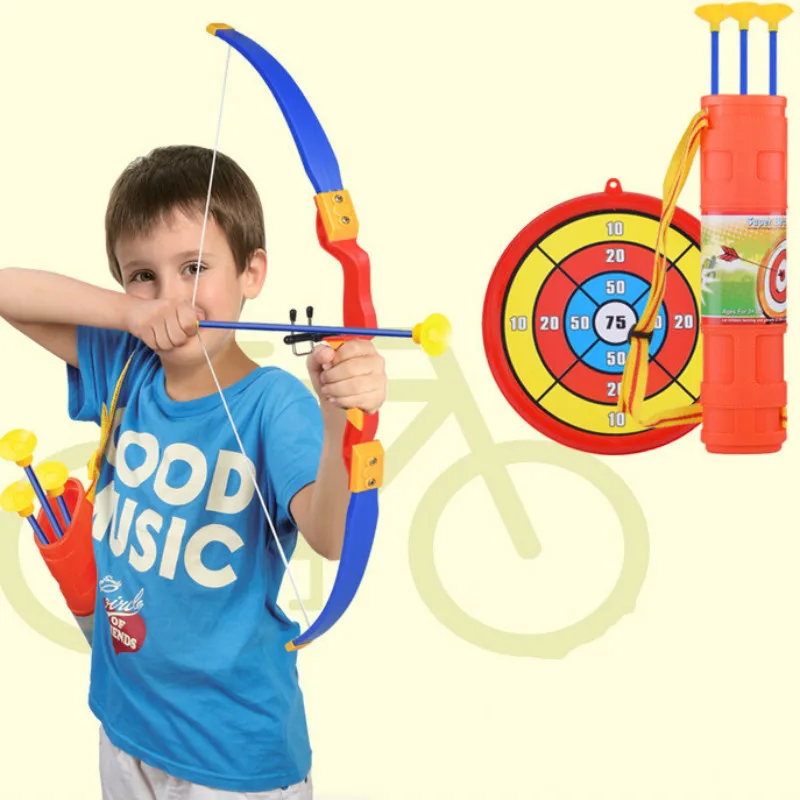 Children's Simulation Bow and Arrow Toys Suction Cup Military Model Safety Archery Set Outdoor Sports Exercise | Игрушки и хобби
