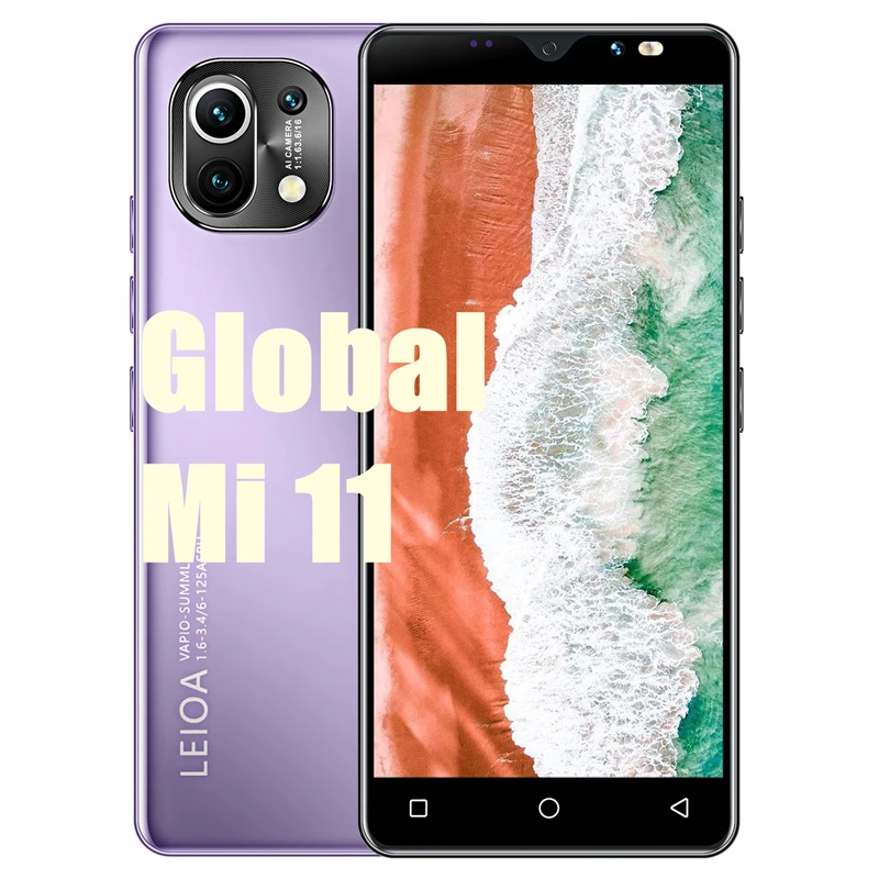 

Cheap Smartphone M11 5.0Inch 4GB 32GB 16MP Camera 3800mAh 4G LTE Dual SIM Card Android 10 Unlock Global Version Cellphone