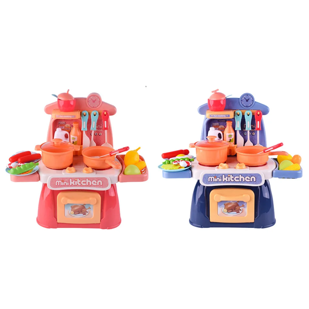 

26 Pcs/Set Children Kitchen Toys Simulation Dinnerware Educational Toys Mini Kitchen Food Pretend Play Role Playing Cooking Toys