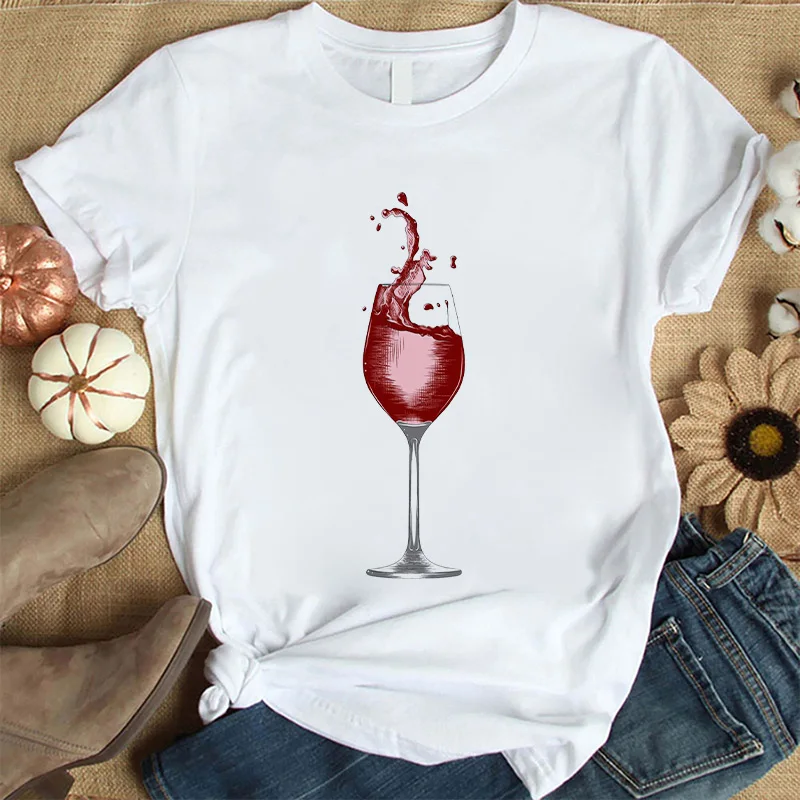 

Женская Базовая Новинка 2021, креативные простые футболки, летняя Милая футболка с мультяшным рисунком, модные повседневные белые топы, женск...