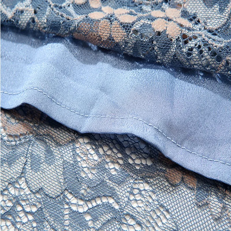 Женское ажурное платье элегантное винтажное кружевное с широкой юбкой весна 2019 |