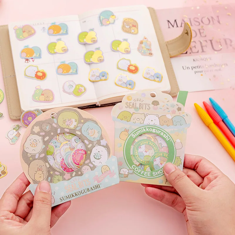 36 упак./лот Sumikko Gurashi мини сумка Декоративные Канцелярские наклейки Скрапбукинг DIY