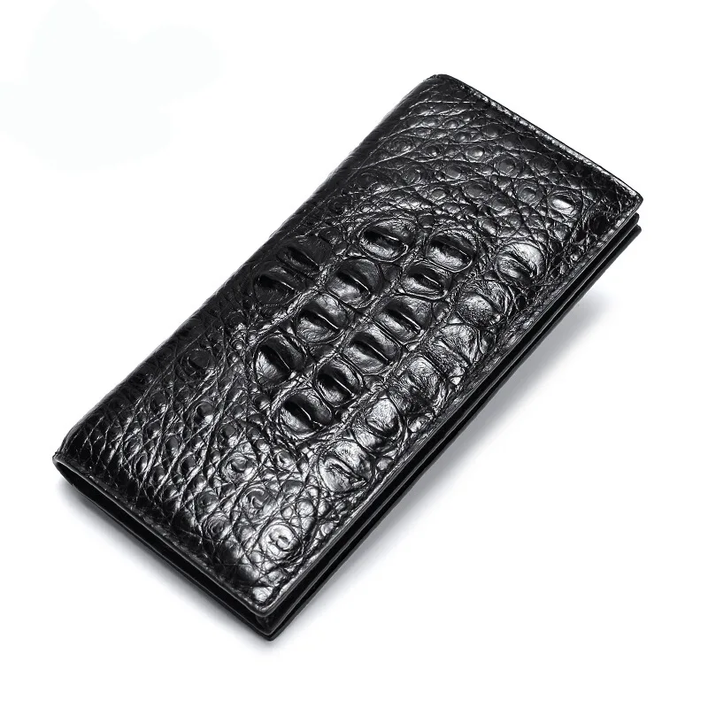 2022 New Designer Crocodile Leather Men's Long Wallet Genuine Leather Man Clutch Multi Card Slots Business Leisure Wallets 50
