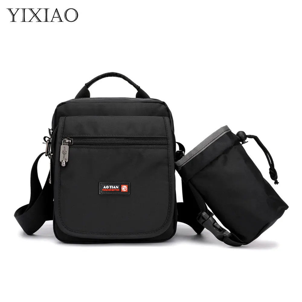 

YIXIAO Multifunction Men's Shoulder Bags Husband For Male Travel Sling Bag Pack Handbag Messenger Outdoor Travel Crossbody Bag
