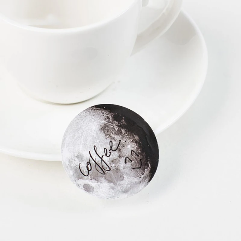 45 шт./лот Moon Space Planet Sticky Notes DIY Скрапбукинг дневник декоративные блокноты круглая