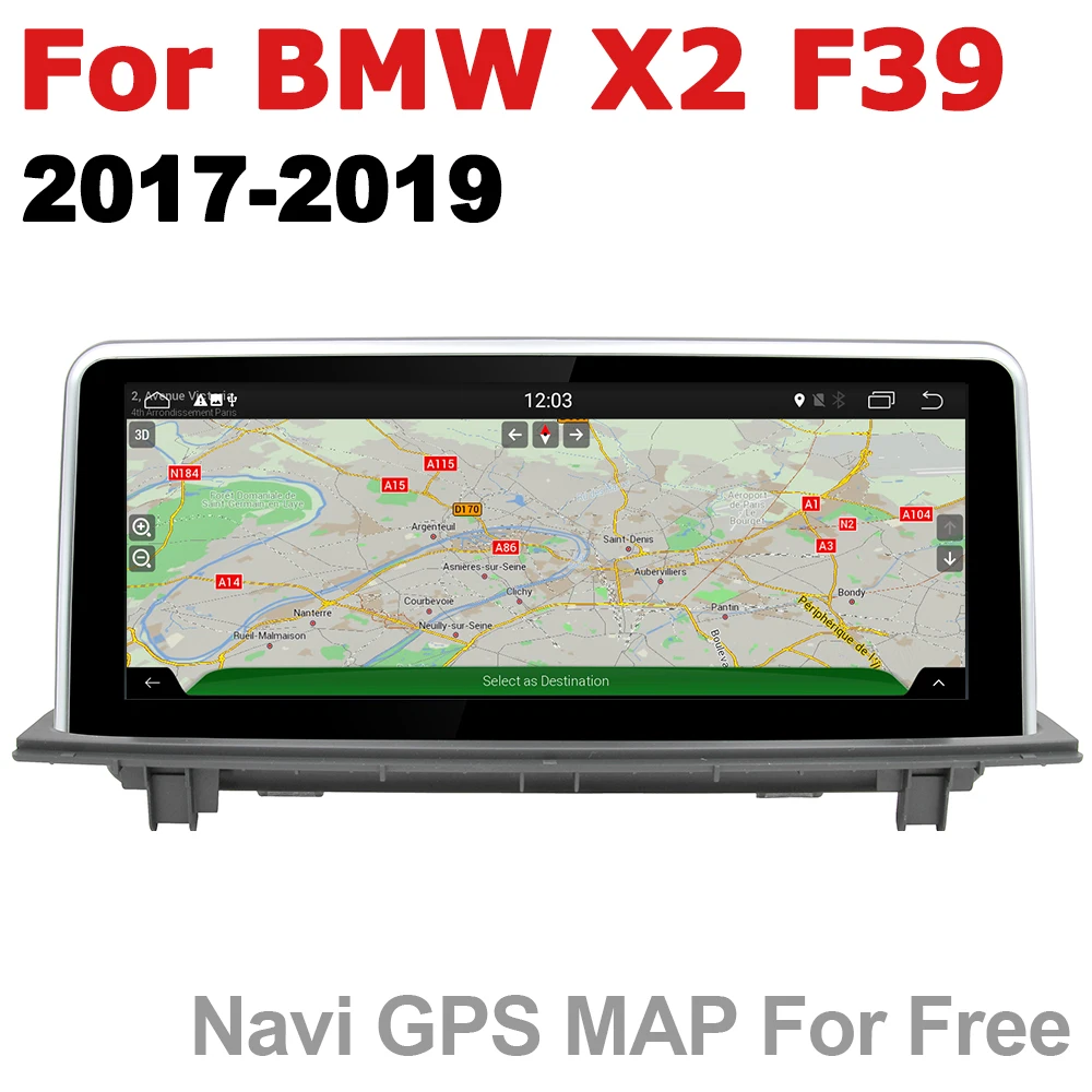 Автомагнитола 2 din с GPS и Android-навигацией для BMW X2 F39 2017 ~ 2019 EVO AUX Стерео Мультимедиа