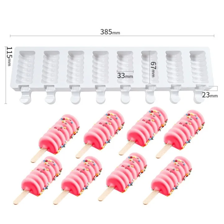 

Chocolate Jelly Candy Cake Silicone Molds For Ice Cream Bakeware Reusable DIY Frozen Ice Cream Baking Moulds