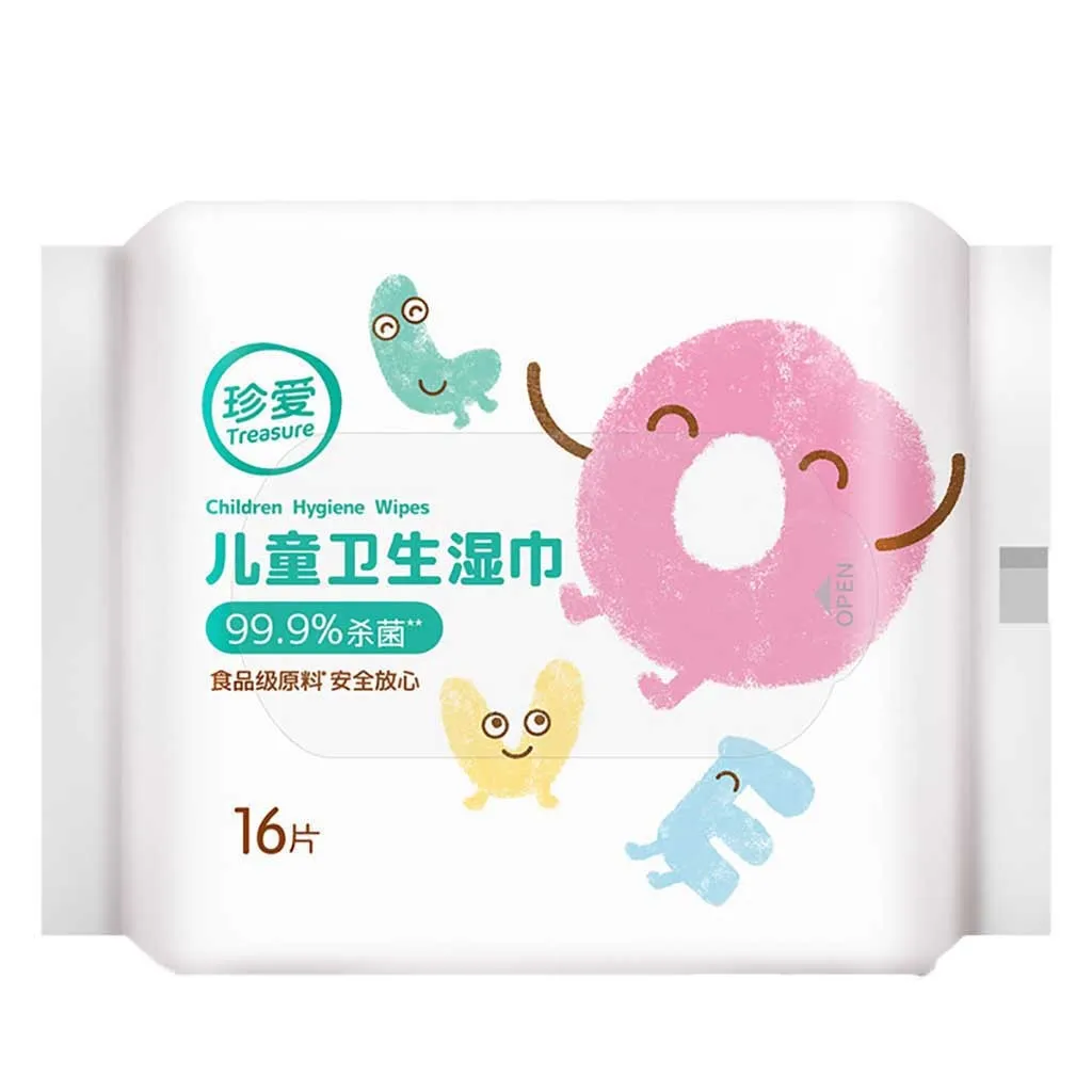 Wet Tissue Disinfection Home Restaurant 16wipes/pack Shop For Car Clean And Skin Are Block Type Paper Towel Pumping Wipes |