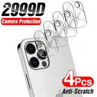 4 шт., закаленное стекло для IPhone 13 Pro Max 12 11 Pro Max Xs XR 7 8 Plus