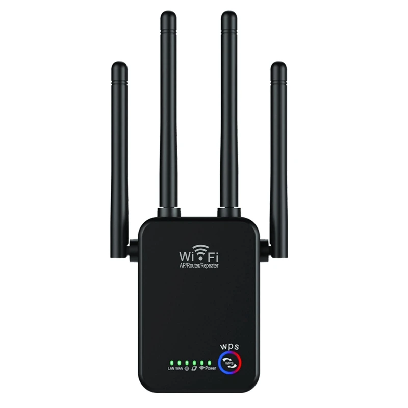

Wifi Repeater Signal Amplifier 300M Wireless Router 802.11N Network Expansion Booster Four Antenna