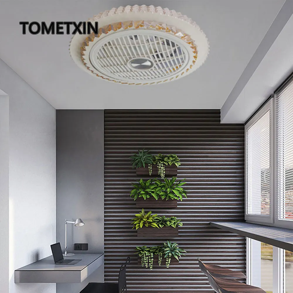 Потолочный вентилятор со светодиодной подсветкой Домашний Светильник с