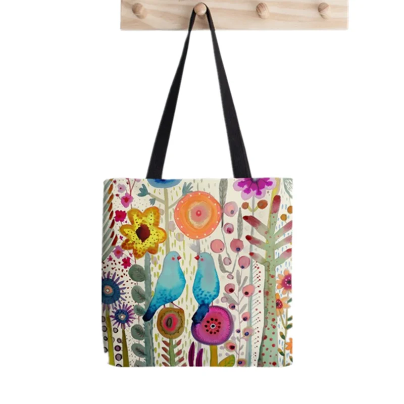 

Women Shopper bag pres toi pattern Printed Kawaii Bag Harajuku Shopping Canvas Shopper Bag girl handbag Tote Shoulder Lady Bag