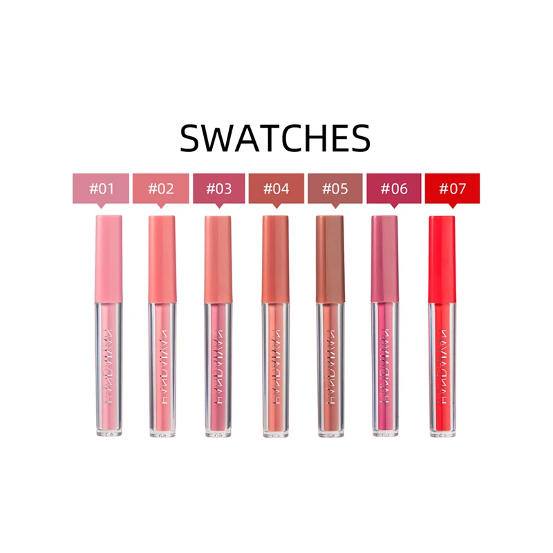 

7PCS/Set Long Lasting Lip Gloss Waterproof Makeup Lip Beauty Glazed Matte Liquid Lipstick Lip Make-up Cosmetic Beauty TSLM1