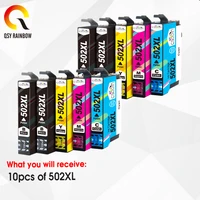 1 10pcs t502xl 502 502xl full ink cartridge with chip compatible for epson xp5100 xp5105 wf2860 wf2865 printers