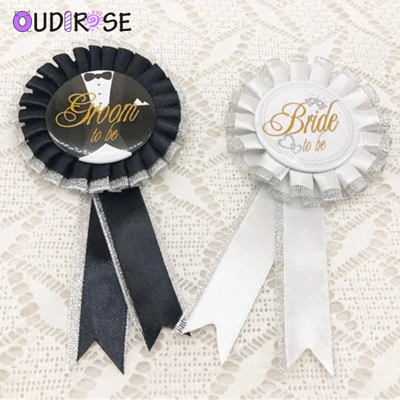 Черный Жених Белая невеста быть значок DIY девичник вечерние принадлежности