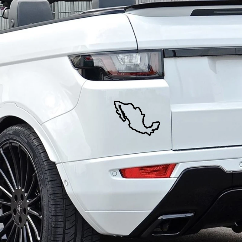 Мексика контур автомобильные наклейки бампер окна Em трассы карта Стиль